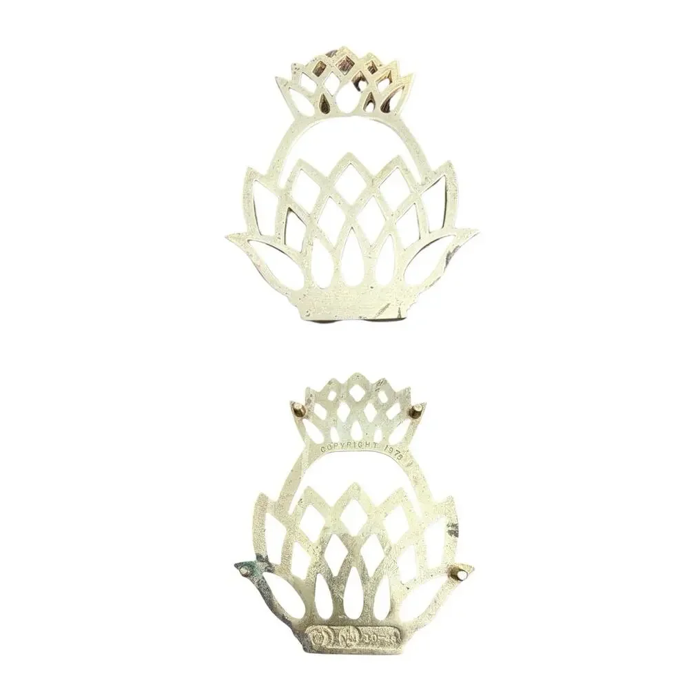 Solid Brass 1976 Pineapple Hot plate Trivet Decor Williamsburg 1046